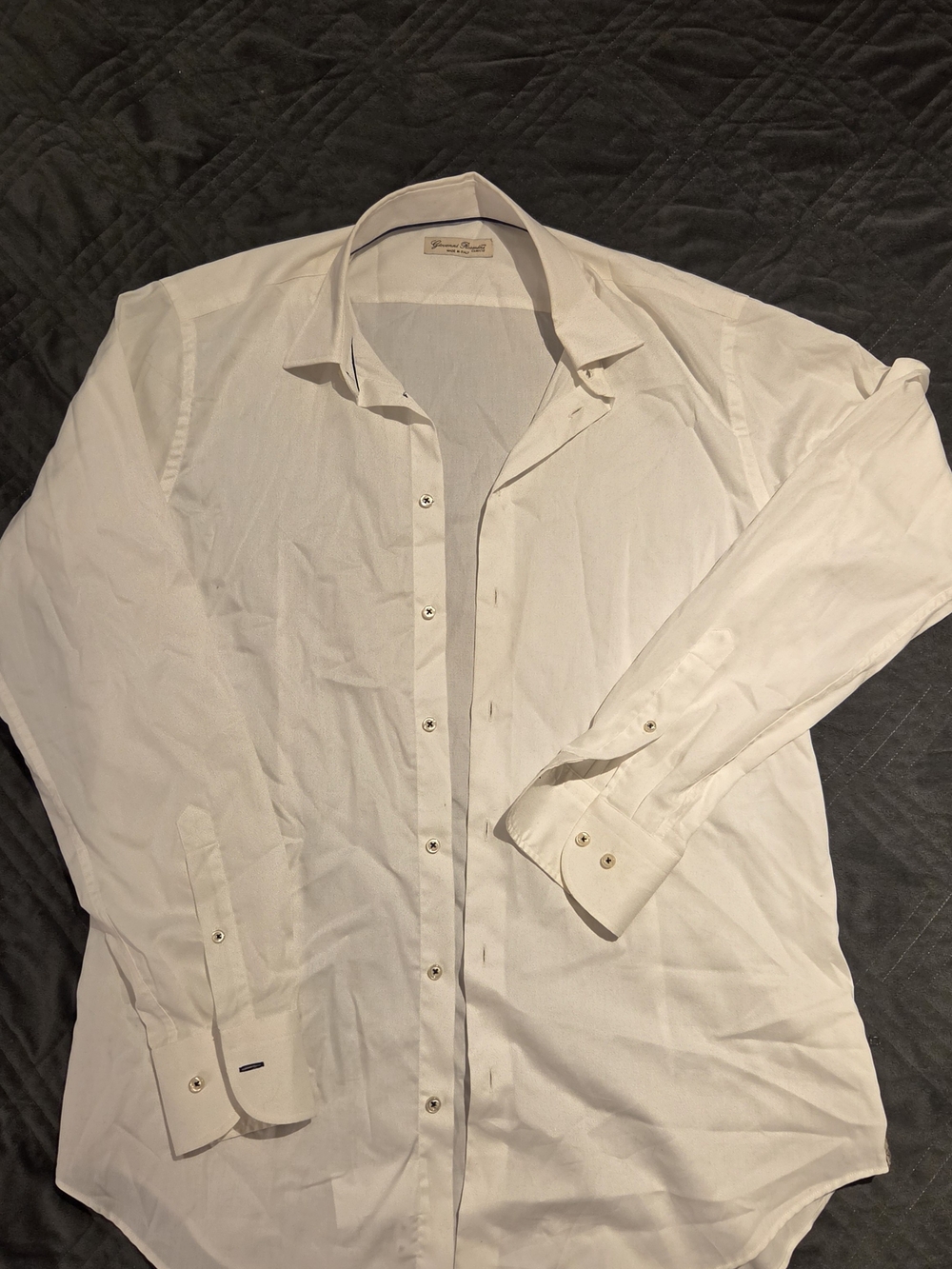 Slim Fit White Dress Shirt -